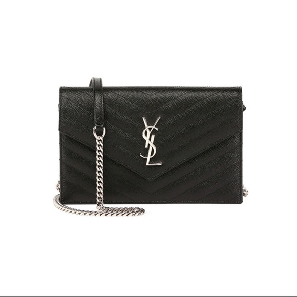 ❌SOLD❌SAINT LAURENT ENVELOPE CHAIN WALLET LEATHER - Picture 13 of 13